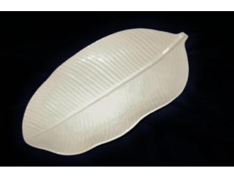 Broad Leaf Ivory Platter
