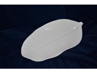 Broad Leaf Ivory Platter