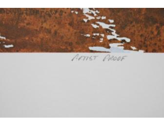 Snowy Furrows Print by Timothy Wayne Shepherd