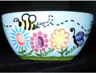Mrs. Whifield's 3rd Grade Class' Handpainted Square Bowl