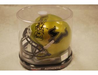 Mini-Helmet Signed by Lee Roy Selmon and USF Head Football Coach Skip Holtz