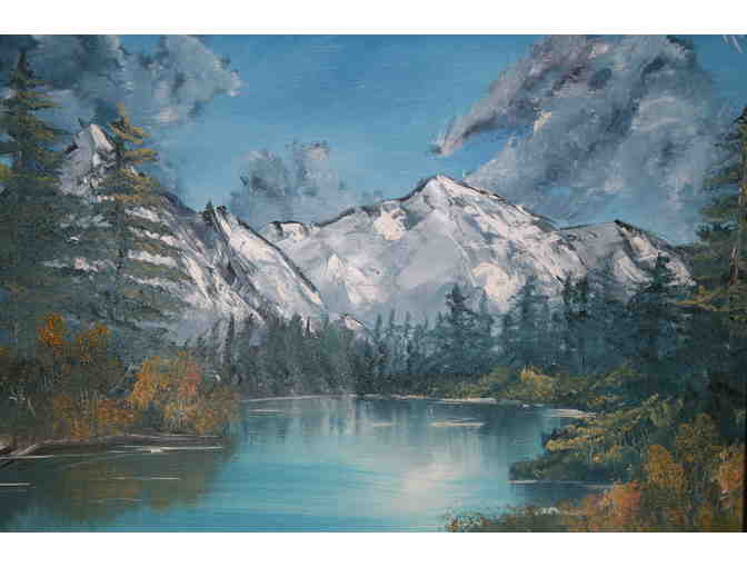 'Mountain Beauty' Hand Painted Landscape Art