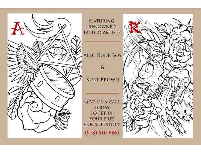 ONE OF A KIND! - Gift Certificate for The Gallery Tattoo Studio !