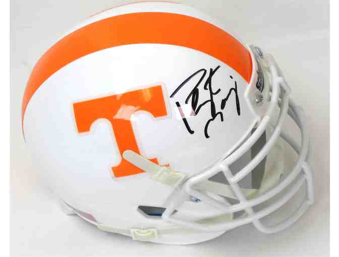Peyton Manning Autographed Tennessee Volunteers Mini Helmet in Case