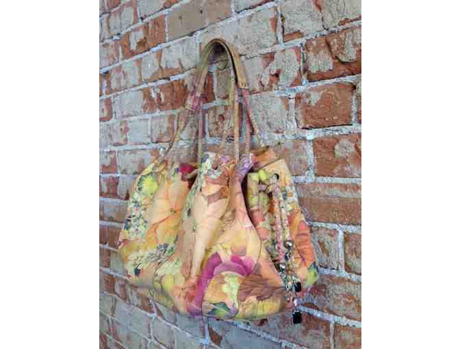 Floral Leather Bag