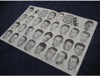 1950 Football Program, Cal vs. University of San Francisco and stuffed brown bear toy