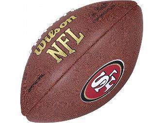 San Francisco 49ers #94 Justin Smith Laser Autographed Football