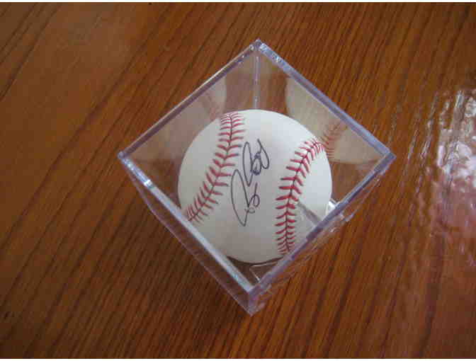 Autographed baseball by Bruce Bochy