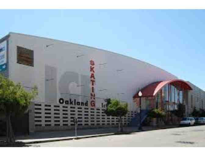 Shark Ice and Oakland Ice Center- Family Fun Pack (4 Admissions and Skate Rentals)