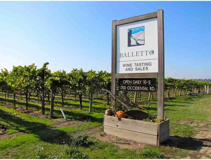 Balletto Vineyards - Two (2) Bottles of Sauvignon Blanc & A Wine Tasting for Four (4)