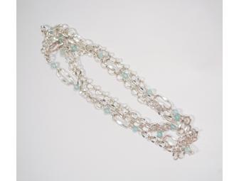 Beautiful Sterling Silver beaded Necklace