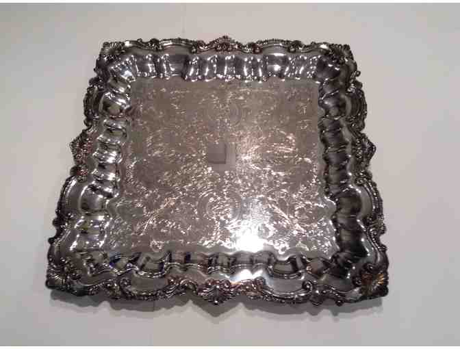 Walllace Silver-plated footed Tray - PRICE REDUCED!