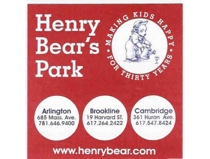 Henry Bear's Park toy store - $25 gift card
