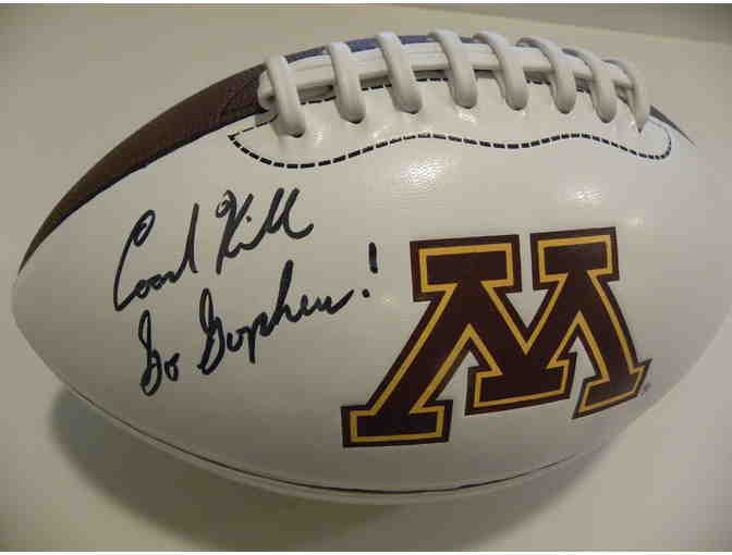 University of Minnesota  Jerry Kill autographed Ball