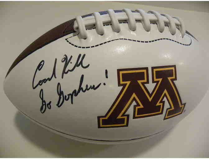 University of Minnesota Jerry Kill autographed Ball