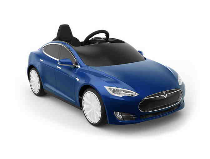 Tesla Model S for Kids in Metallic Blue