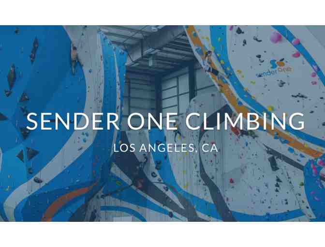 Certificate to Sender One LAX Climbing Gym