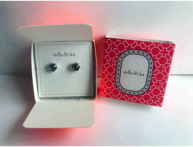 Stella & Dot Smokey Sparkle Studs