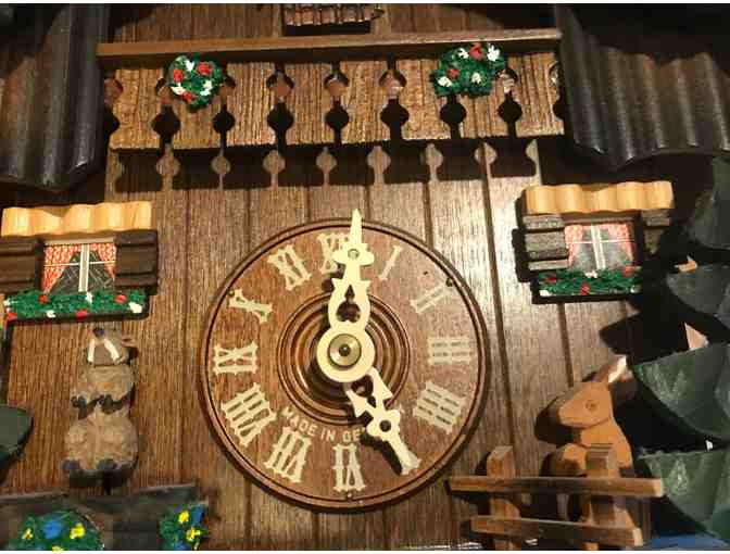 Delightful Reuge Swiss Cuckoo Clock with little Animals