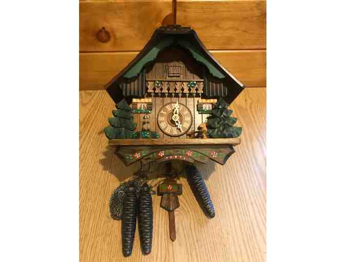 Delightful Reuge Swiss Cuckoo Clock with little Animals