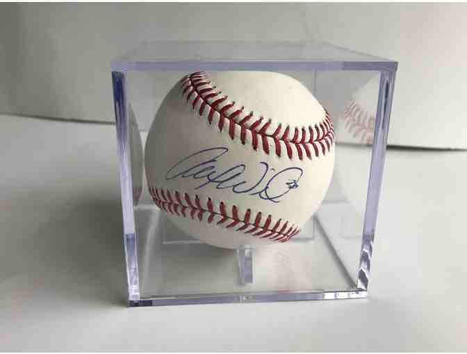 Detroit Tigers Pitcher Alex Wilson Autographed Baseball in case