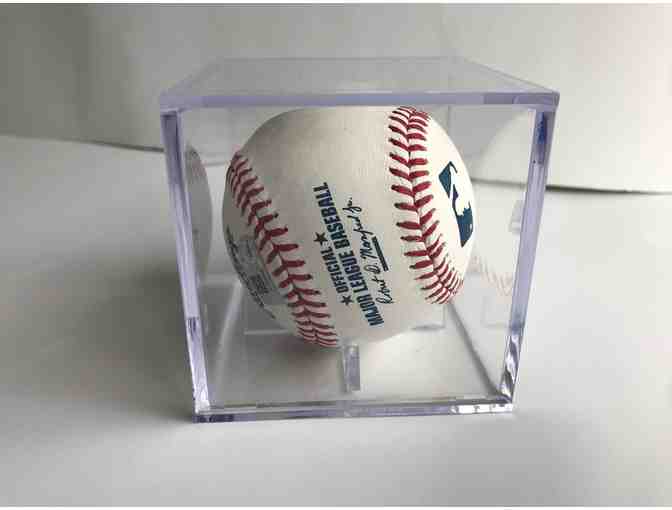 Detroit Tigers Pitcher Alex Wilson Autographed Baseball in case