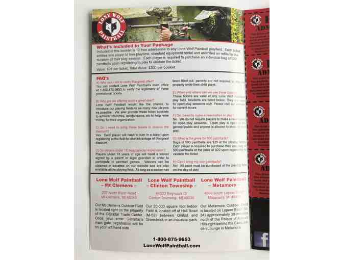 Lone Wolf Paintball, Free Admission