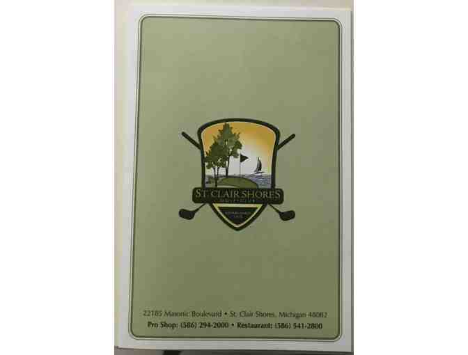 Round of Golf for two golfers at the beautiful St Clair Shores Golf Club.