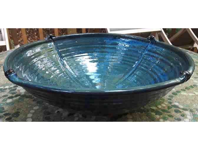 Blue ceramic bowl