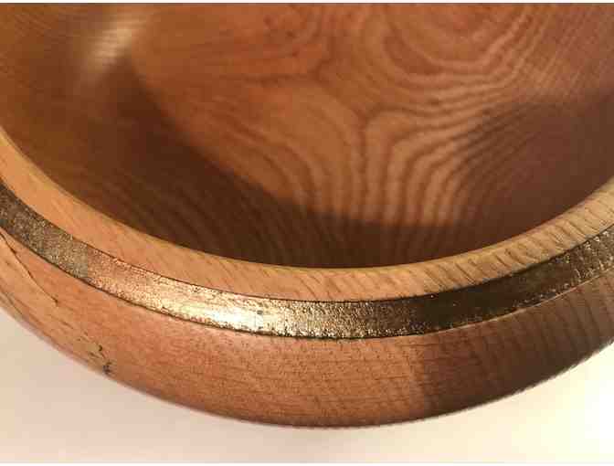 Beautiful Hand-turned Wooden Bowl from Camp Cavell Oak Tree!