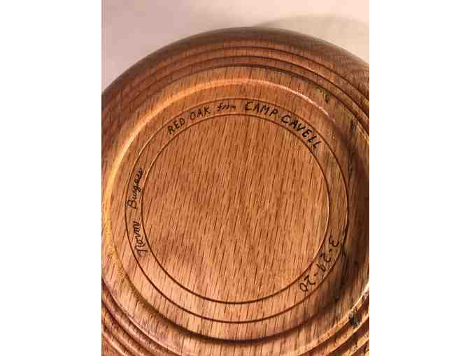 Beautiful Hand-turned Wooden Bowl from Camp Cavell Oak Tree!