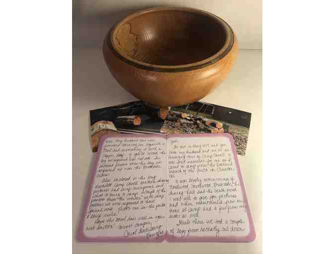 Beautiful Hand-turned Wooden Bowl from Camp Cavell Oak Tree!