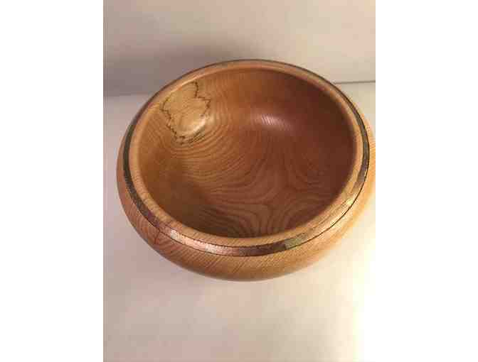 Beautiful Hand-turned Wooden Bowl from Camp Cavell Oak Tree!