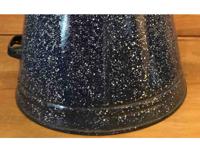 Large Vintage Enamel Coffee Pot