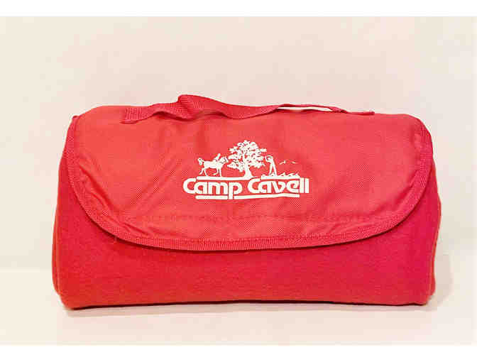 Camp Cavell fleeced colored blanket - RED - Photo 1