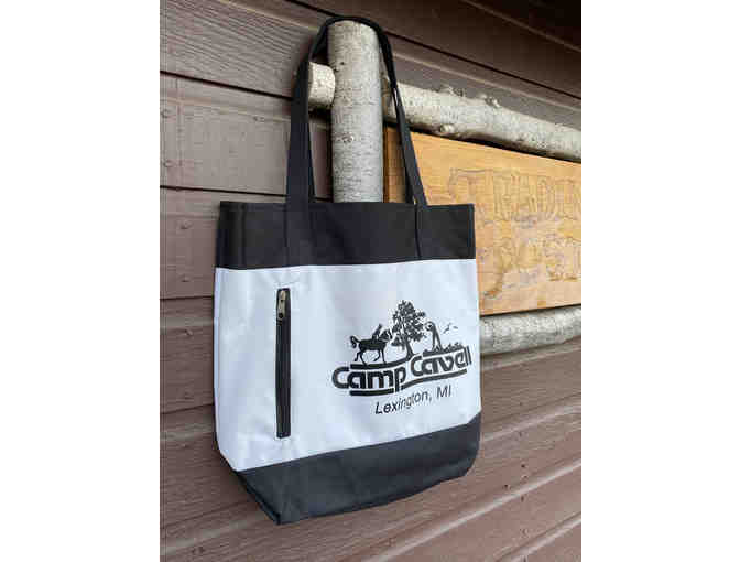 Camp Cavell Canvas BLACK Tote Bag - Photo 1