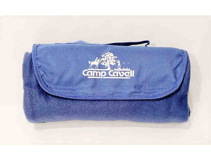 Camp Cavell fleeced colored blanket - BLUE - Photo 1