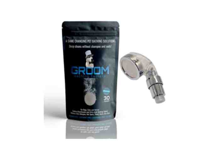 GROOM Bathing Tablets and Shower Head