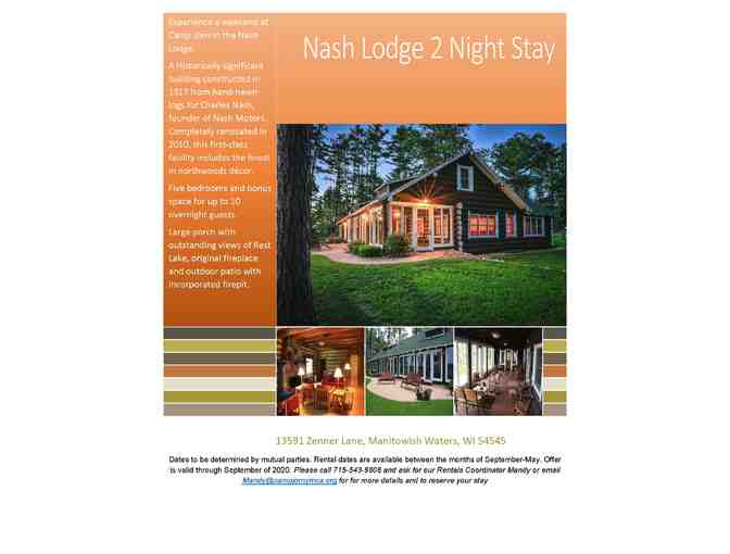 Camp Jorn - 2 Night Get Away: Nash Lodge - Photo 1