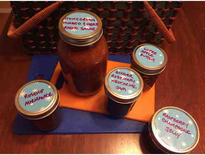 Picnic basket with homemade goodies