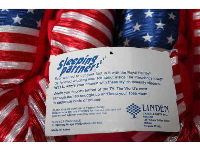 Ronald and Nancy Reagan Slippers