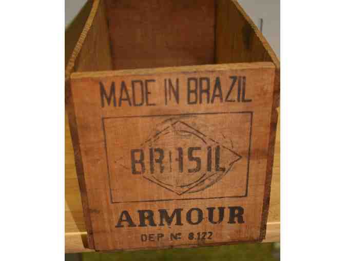 Armour Corned Beef Wooden Shipping Box