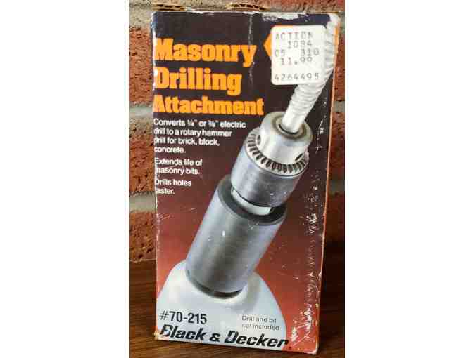 Used Black & Decker Drill with Masonry Attachment