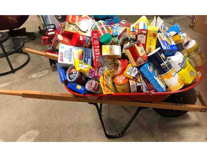 Wheelbarrow Full of Groceries