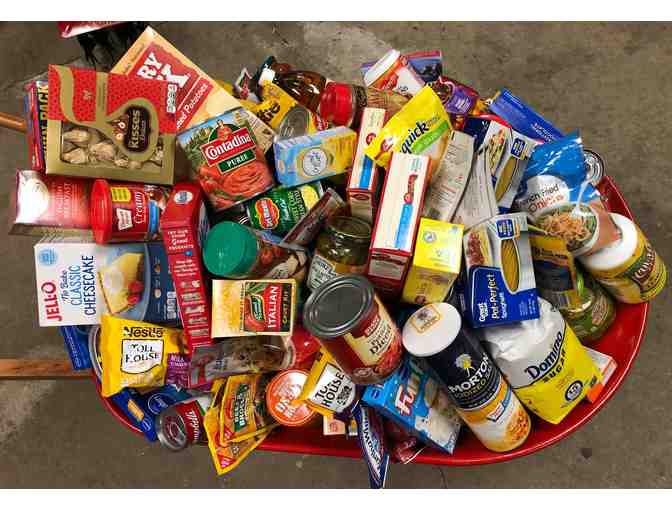Wheelbarrow Full of Groceries