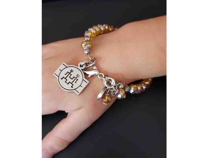 Gold Crystal Bangle Bracelet