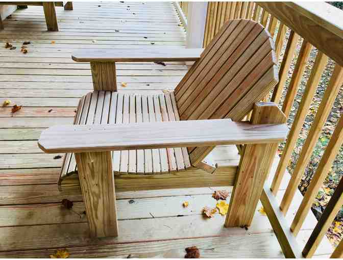 Handmade Reclined Adirondack Chair made from CRB wood!