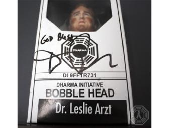 Autographed LOST Bobble Head: Dr. Leslie Arzt (signed by Daniel Roebuck)
