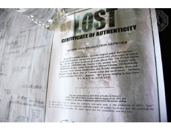 Authentic LOST S5 Set Production Blueprint: LA Hotel (Ben/Locke)