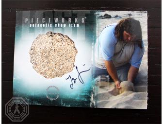 Autographed LOST Authentic Sand from the Set card (signed by Jorge Garcia)